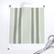 Sage Green Stripe Ticking Preppy Cottagecore French Country Contemporary Stripes Large Scale Grandllennial Custom Pre-pasted Wallpaper by Spoonflower Pre-Pasted Wallpaper 2FT Wide